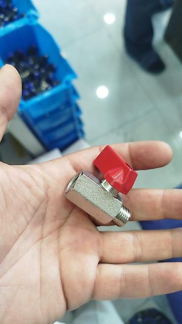 sensor krant: Mini kran (on/off klapan) – 1/4" gövdə - Material: nikellənmiş metal — 2