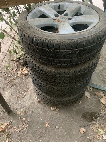Дөңгөлөктөр монтажда: Дөңгөлөктөр монтажда 225 / 45 / R 18, Кыш, Колдонулган, Комплект, Жеңил унаалар, Куйма, тешиктери - 5