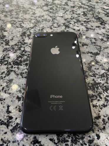 продам айфон 8 плюс: IPhone 8 Plus, Б/у, 64 ГБ, Black Titanium, Чехол, 88 %