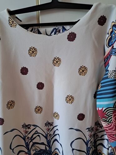 Haljine: One size, bоја - Bež, Oversize, Dugih rukava — 2