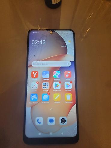 xiomi note: Redmi Note 12, 128 GB, rəng - Qara, Qırıq — 1