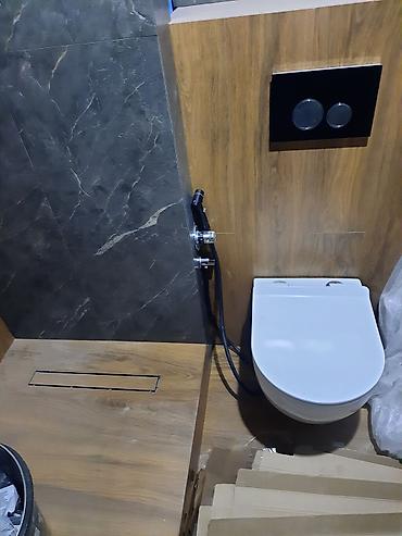 dolab yigilmasi: Hamam/tualet üçün kafel-metlax işləri və santexnika quraşdırılması — 9