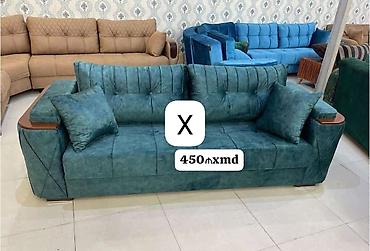 Divanlar: - Model: ikili-üçlü rahat oturacaqlı divan - Rəng: zümrüd-yaşıl — 1