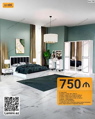 LA MINI Yataq Dəsti – Kod: 1938 Komplekt: - Çarpayı: 1 ədəd, 160 x — 1