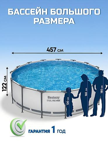 122: Каркасный бассейн Bestway Steel Pro Max Артикул: 5?ъем: 16 015 л - — 3
