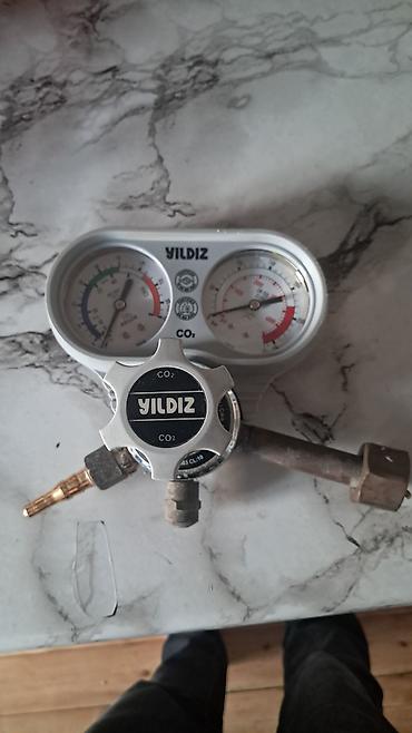 arqon qazı: Yildiz CO2 reduktor/manometr dəsti - Qaz növü: CO2 (şlanq çıxışında — 1