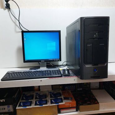 Masaüstü kompüterlər və iş stansiyaları: Oyun üçün Kompüter "A8 5500 HD7560D 128GB SSD 500GB HDD” ⭐Tək Sistem — 8