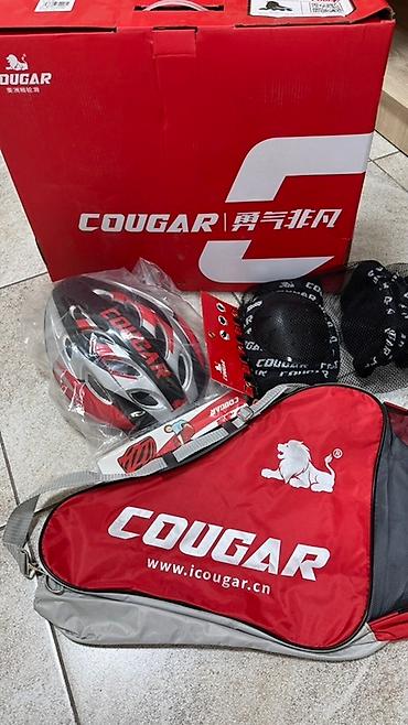 Ролики: Ролики Cougar MZS109 новые, не подошли по размеры реальный размер — 8