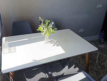 silver kitchen: Стол и комплект стульев для кухни/столовой в сканди-стиле. - Стол — 5