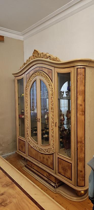 tac mebel: Klassik qonaq otağı mebel dəsti - Material: təbii ağac teksturalı — 1