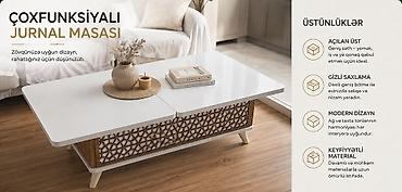 acılan masalar: Qonaq masası, Yeni, Açılan, MDF, Dördbucaq masa — 4