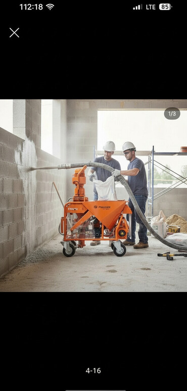 Аппараты для штукатурки и шпаклевки: Штукатурная станция, Новый, В наличии — 8