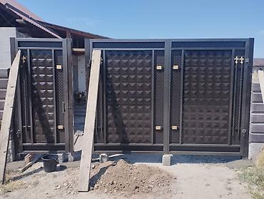 Откатные ворота: Ворота Ворота Распашные, Штампованный Кыргыз оймо баардык турун — 18