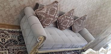 Divanlar: Divan, İşlənmiş, Açılmayan, Bazasız, Vеlur parça — 2