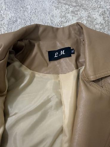 кожа двойка: Кожаная куртка, Косуха, Экокожа, Приталенная модель, XL — 3
