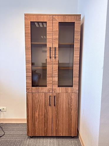 Ofis dəst mebeli: Təcili satılır! Ofis mebel dəsti – müasir dizayn, qoz ağacı — 8