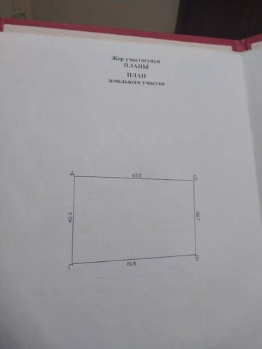 участок сатылат срочно: 25 соток, Кызыл китеп