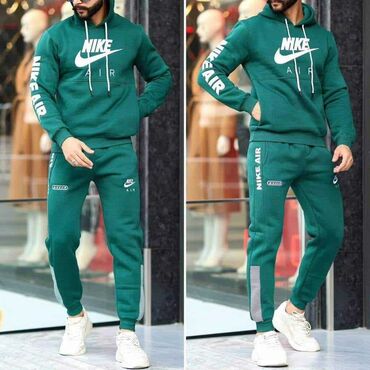 Trenerke: Komplet, Nike, bоја - Crna, Flis — 8