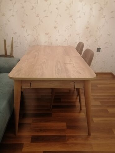 stol ve stul destleri: Qonaq otağı üçün, İşlənmiş, Açılan, Oval masa, 6 stul, Türkiyə