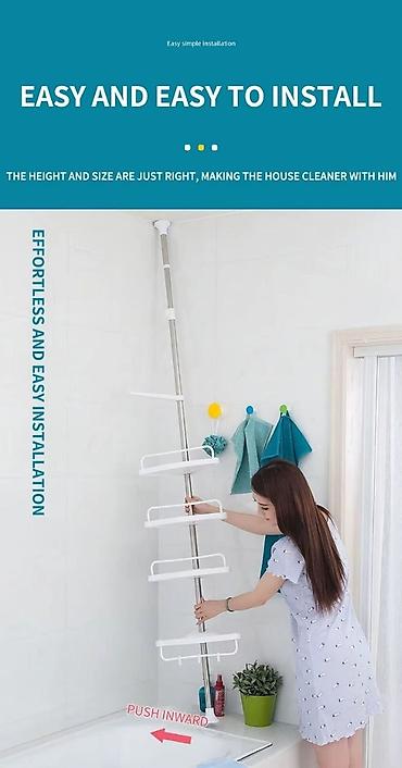 Məişət texnikası: Hamam üçün teleskopik rəf sistemi kod- qrh51100-17 Deşmə və əlavə — 3
