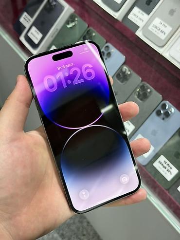 iphone se4: IPhone 14 Pro Max, Б/у, 256 ГБ, Deep Purple, Защитное стекло, Чехол, Кабель, В рассрочку, 83 % — 2