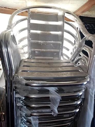 postamenti: BASTENSKI STO PRECNIKA 100 CM NOV STO METAL-STAKLO ZA TERASU | Cene — 5