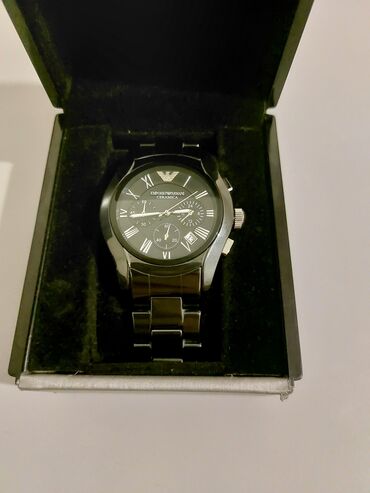 Qol saatları: Qol saatı, Emporio Armani, rəng - Qara — 6