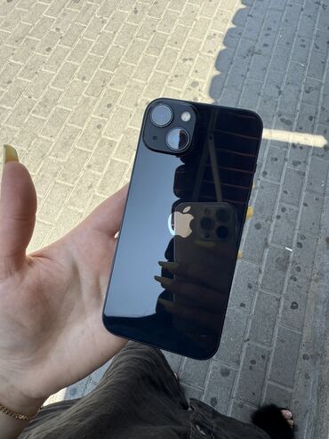 apple 8: IPhone 13, 128 GB, Midnight, Zəmanət, Face ID, Sənədlərlə
