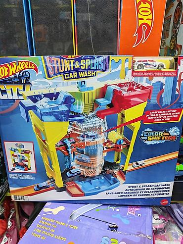 wheels: Игровой набор Hot Wheels City Stunt & Splash Car Wash (мойка для — 1