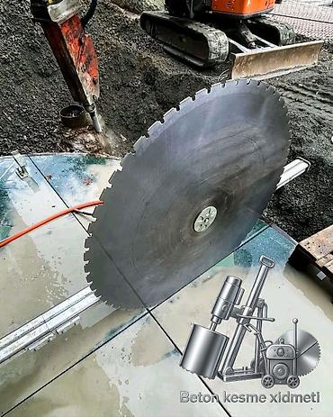 Beton işləri: Beton kəsimi və deşmə xidməti - Armaturlu/armatursuz beton, monolit — 3