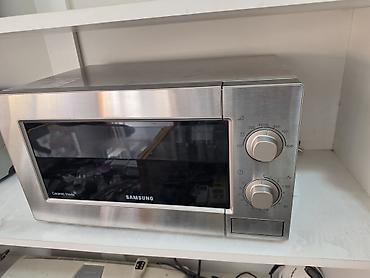купить микроволновку б у: Микроволновка Samsung, Отдельностоящая, С микроволнами, цвет - Серебристый, Б/у — 1