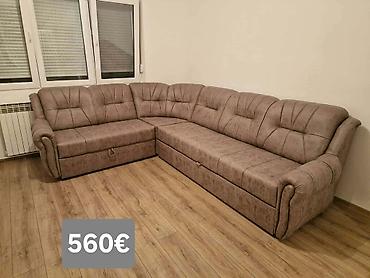 Ugaone garniture: Ugaona garnitura 300×220 cm - Prostrana L‑forma sa dubokim sedištima — 43