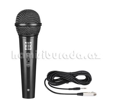 karaoke mikrofonu: Simli mikrofon Weisre DM-1906 Brend:Weisre Dinamik və peşəkar Weisre