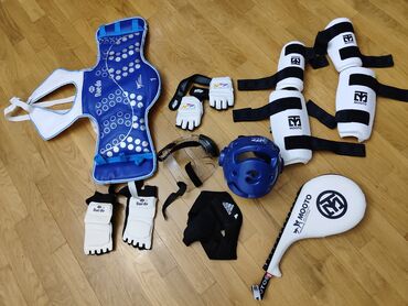 купить шлем для мотоцикла: Taekvondo üçün tam avadanlıq dəsti Dəstək olunan markalar: Daedo