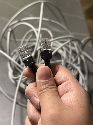 разъем rj45 5e 8p8c: Сетевой кабель Ethernet RJ-45, 17 метров (готовый к подключению)