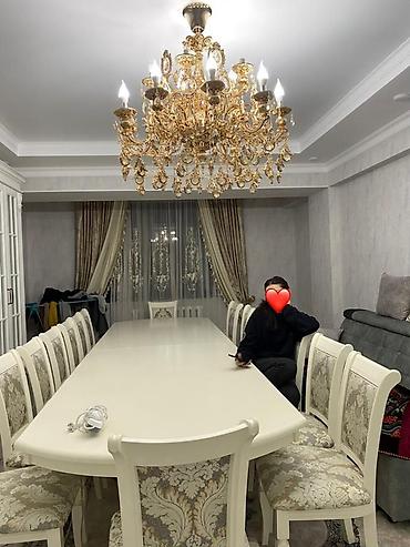 Стол и стул для зала, Б/у, цвет - Белый at lalafo.kg Стол и стул для зала, Б/у, цвет - Белый