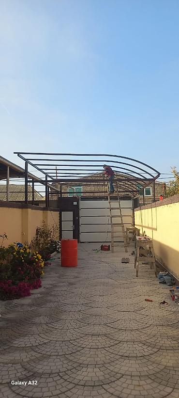 dam usdu: Metal karkaslı dayanacaq/üst örtük konstruksiyası – həyət, qaraj və — 1