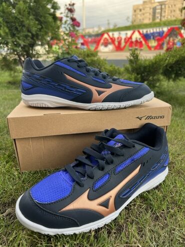 адидас волейбольные кроссовки: Кроссовки, 40.5, Mizuno, Новый, цвет - Синий, Платная доставка