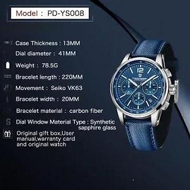 Ručni satovi: Pagani Design PD-YS008 -Crna- Audemars Piguet 11.59 Homage Potpuno — 14