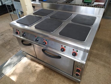 кухонные плиты бу: Электричеcкая плита с 6 конфорками, духовкой и с ящиком для хранения