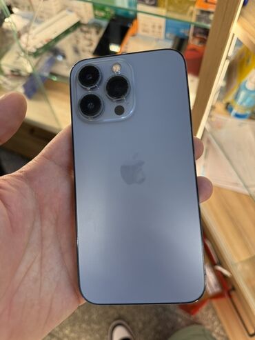 iphone 13 pro телефон: IPhone 13 Pro, Б/у, 128 ГБ, Blue Titanium, Защитное стекло, Чехол, В рассрочку, 100 %