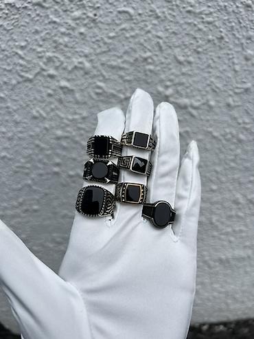 серебро с: Мужские перстни с черными вставками - Модельный ряд: несколько — 6