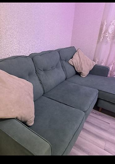 Divanlar: Künc divan, Yeni, Açılmayan, Bazasız, Vеlur parça, Çatdırılma yoxdur — 1
