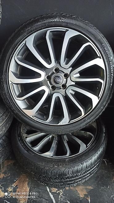 rang rover: Land Rover orijinal disklər və şinlər komplekti - Markalı mərkəz — 1