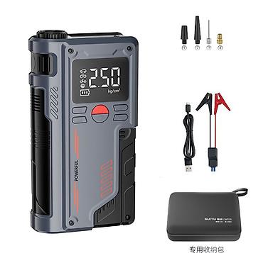 накал: Пусковое зарядное устройство Jump Starter + компрессор для накачки — 8