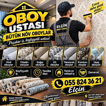 🔥 PEŞƏKAR OBOY USTASI — BAKI 🔥 🏠 Evinizə yeni görünüş verin! ✅ Hər növ