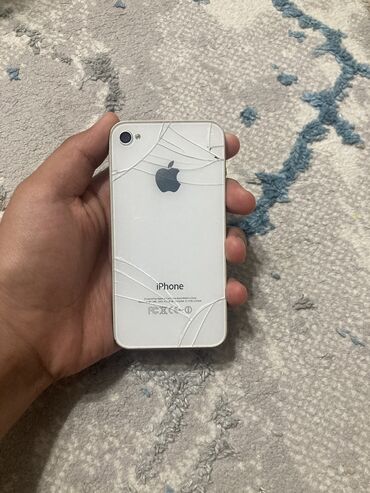 зарядка iphone 6: IPhone 4, Б/у, Белый