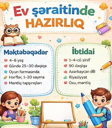 ibtidai hazırlıq: Məktəbəqədər və ibtidai sinif hazırlığı, Azərbaycan dili, Evə gəlməklə — 1