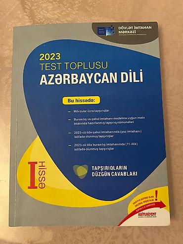 Testlər: Məhsul: “2023 Test Toplusu – Azərbaycan dili” (I hissə) — 1