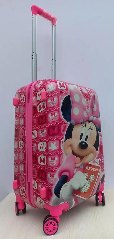 Rančevi, torbe i koferi: Dečji kofer na točkiće – Minnie Mouse motiv - Dimenzije: kabinski — 8